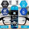 imageMedpride Premium Anti Fog Spray For Glasses By LongLasting Defogger Prevents Fogging Of Eyeglasses Safety Glasses Goggles Masks Lenses Face Shields ampamp More Universal Paraben Free Antifog Spray