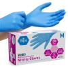 imageMED PRIDE Disposable Blue Nitrile Gloves Pack of 200 Ideal for Medical First Responders Law Enforcement Tattoo Artists Food Vendors Painters Cleaners Pet Care and MoreMedium Pack of 200