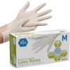 imageMED PRIDE Disposable Latex Medical Grade Exam Gloves Powder Heavy Duty 5 Mil Puncture Resistant Comfort Fit Small1000 WhiteMedium100
