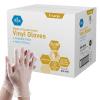 imageMED PRIDE Disposable Medical Grade Vinyl Exam Gloves Latex ampamp Powder Free UltraStrong for Healthcare ampamp Food Handling Medium Pack of 100 100 Clear1000