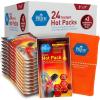 imageMED PRIDE Instant Hot Packs Disposable for Pain Relief Activates Instantly 5in X 9in 24Pack Includes 3 Fabric Wraps