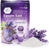 imageMED PRIDE Menthol Bath Salts Epsom Salt Ft Soak for Pain Relief Muscle Recovery ampamp Relaxation with Essential Oils Lavender 192 Ounce Pack of 1Lavender