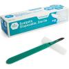 imageMED PRIDE Sterile Disposable Surgical Scalpels 10 Pack Individually Wrapped Protective Caps Plastic Handles for Dermaplaning Crafts 10 Stainlesssteel10