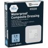 imageMED PRIDE Waterproof Foam Composite Dressing Pads for Shower Sterile for Pressure Ulcers PostOp Injuries 6x6 Inch Pack of 104x4 Inch Pack of 10