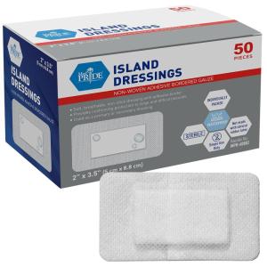 imageMED PRIDE Adhesive Gauze Pads 6x6 25 Sterile Individually Packed Nonstick Breathable Bandages for Wounds Highly Absorbent Latex Free 6 x 6 AB43392 x 35