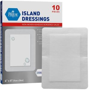imageMED PRIDE Adhesive Gauze Pads 6x6 25 Sterile Individually Packed Nonstick Breathable Bandages for Wounds Highly Absorbent Latex Free 6 x 6 AB43396 x 8