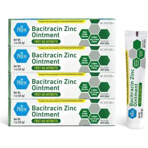 imageMED PRIDE Antibiotic Bacitracin Ointment with Zinc for First Aid Relief of Chafing Diaper Rash Dermatitis Eczema Itchy Dry Skin 1 Oz Tube