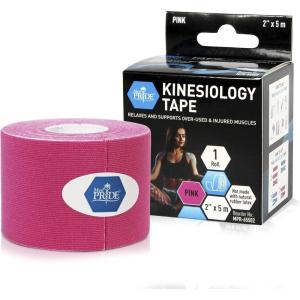 imageMED PRIDE Body Tape for Muscle Pain Relief Uncut 2in X 164ft Kinesiology Roll Breathable LatexFree Athletic Support PinkPink