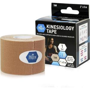 imageMED PRIDE Body Tape for Muscle Pain Relief Uncut 2in X 164ft Kinesiology Roll Breathable LatexFree Athletic Support PinkTan
