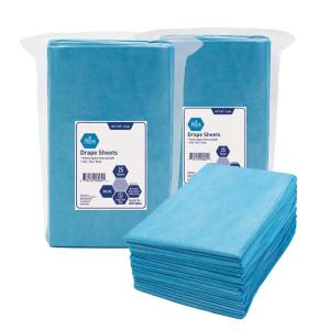 imageMED PRIDE Disposable Drape Sheets Pack of 25  2Ply Hospital Drapes for Stain ampamp Spill Protection Leakproof Medical Paper Sheet Covers for Treatment Tables Exams Stretchers Massage Tables Spa50