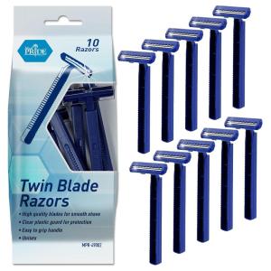 imageMED PRIDE Disposable Razors10Pack Twin Blades ampamp Easy Grip For Max Control ampamp Smoothness Unisex Smooth ampamp Comfortable Shaving Care for Men ampamp Women