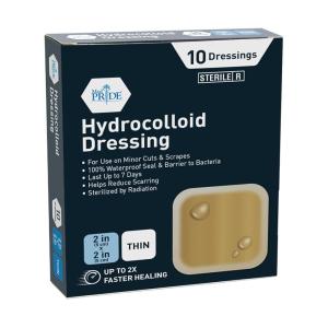 imageMED PRIDE Hydrocolloid 6 x 6 Wound Dressing Pads 5Pack Sterile Adhesive Patches Individually Packed Highly Absorbent WaterResistant ampamp Comfortable Multiple Day UsageThin