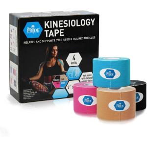 imageMED PRIDE Latex Free Kinesiology Tape Pack 4 Uncut Rolls 2in X 164ft Therapeutic Sports Tape for Knee Pain Muscle Support