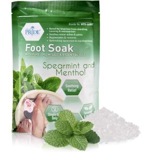 imageMED PRIDE Menthol Bath Salts Epsom Salt Ft Soak for Pain Relief Muscle Recovery ampamp Relaxation with Essential Oils Lavender 192 Ounce Pack of 1Foot Soak