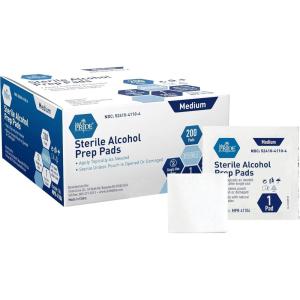 imageMED PRIDE Sterile Alcohol Prep Pads Antiseptic Individually Wrapped Medical Grade Latex Free 2 Ply 100 Count200 Count Pack of 1