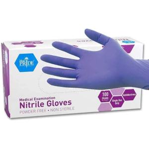imageMedPride PowderFree Nitrile Exam Gloves Medium Case1000 100 Count Pack of 10Small pack of 100