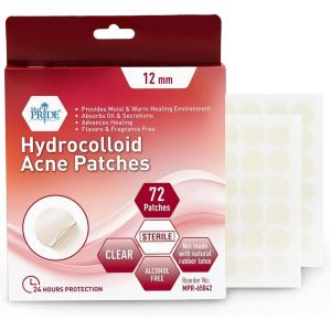 imageMED PRIDE Hydrocolloid Spot Bandages Pimple Patches 72 Count Clear Sterile Overnight Spot Patches for Pimples ampamp Zits