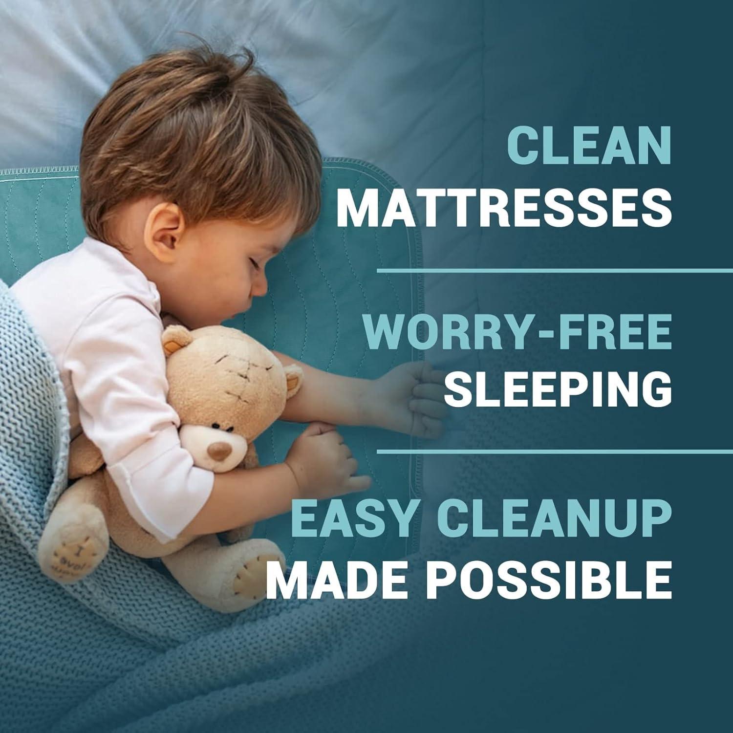 imageMED PRIDE Washable Bed Liners for Incontinence Reusable Bedwetting Underpads High Absorbency Pads for Kids Adults Elders ampamp Pets Pack of 5 18x24in