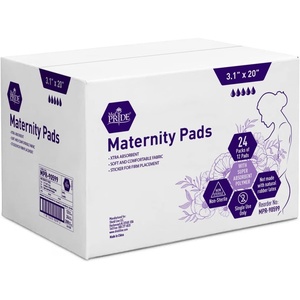 image:imageMED PRIDE Postpartum Maternity Pads 288 Pads ExtraAbsorbent AfterBirth Pads with Durable Sticker  for Heavy Flow amp Overnight Use HospitalGrade Feminine Pads